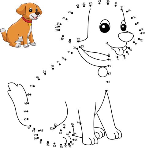 Puppy Dot To Dot Printable